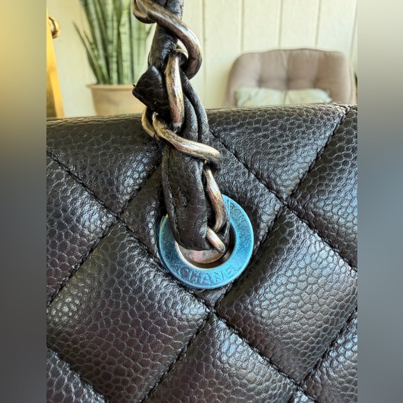 🔥🔥LIKE NEW Chanel Grand Shopper Tote Caviar Leather COA READY🔥🔥 - Picture 3 of 16